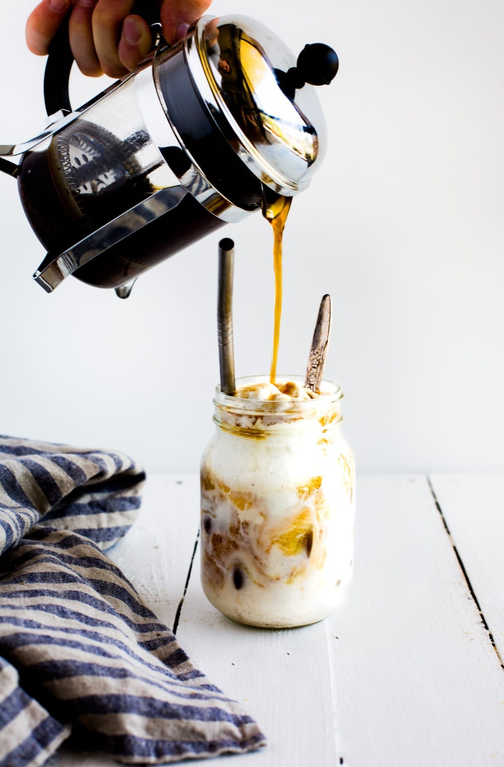 Date-Vanilla Almond Milk Iced Latte + Coffee Cashew Ice-Cream {vegan ...